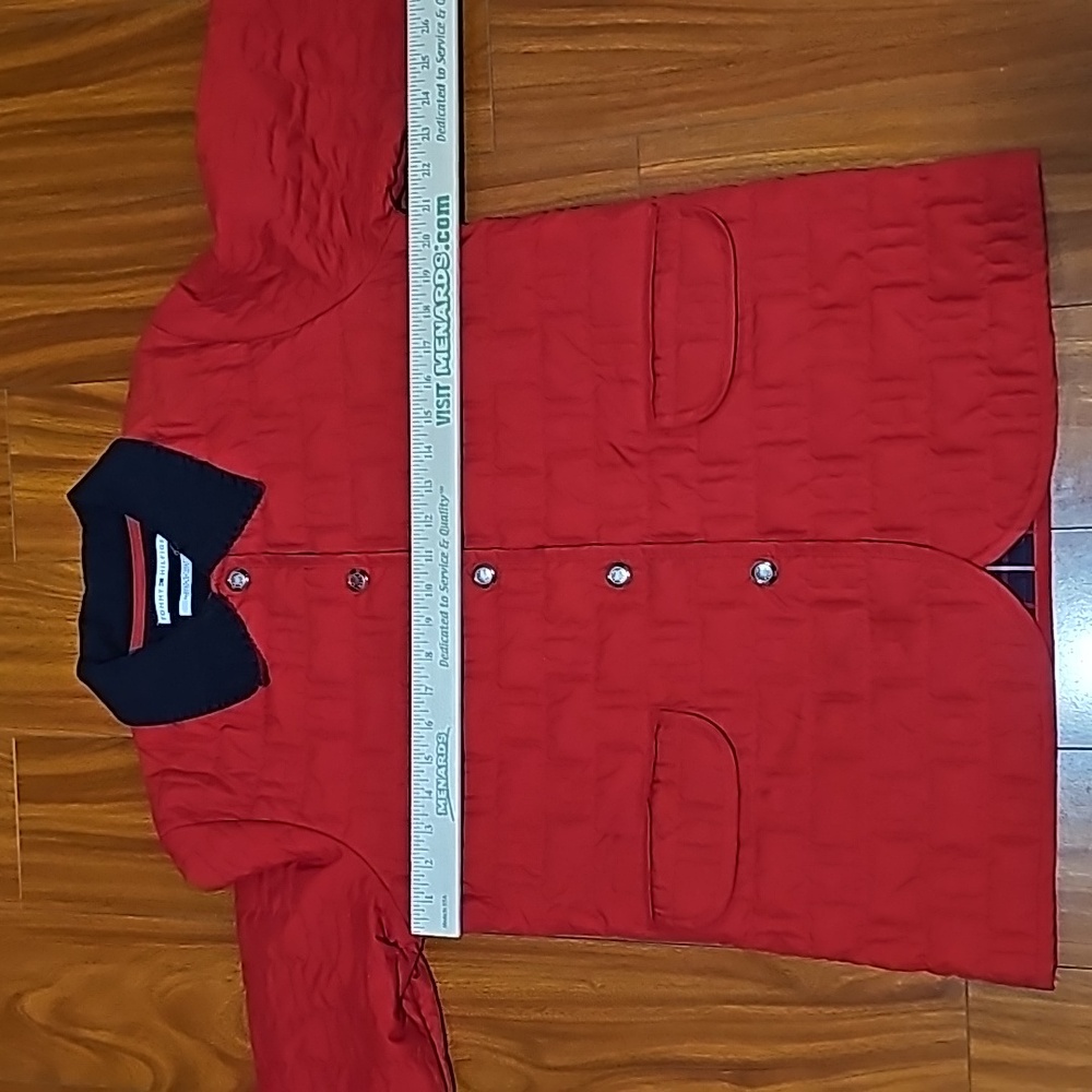 Tommy Hilfiger Vintage Red Quilted Barn Jacket Size M - Picture 7 of 8